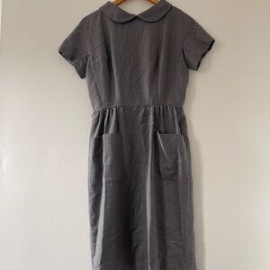 Vintage 1950s/60s Charcoal Wiggle Dress